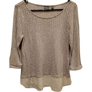 Soho Gray Women's Top Sz M